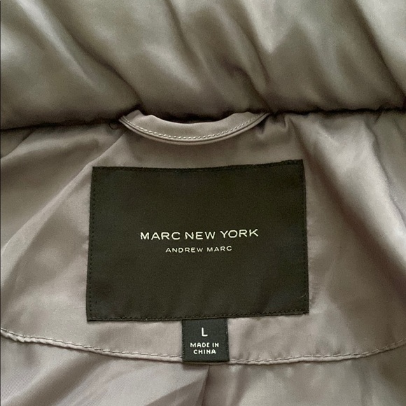 Marc New York Roxbury down filled puffer jacket w/ removable faux fur trim hood - Picture 10 of 13